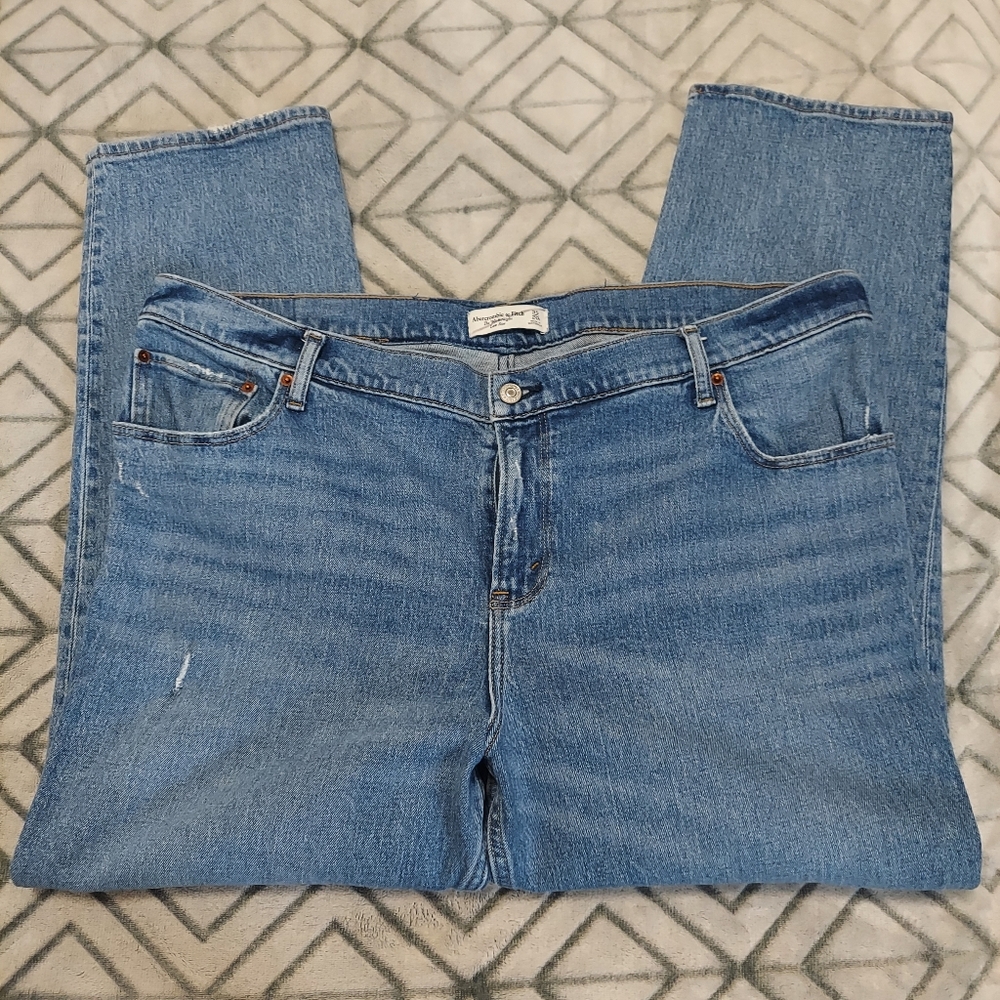 Abercrombie & Fitch Blue Straight Leg Jeans